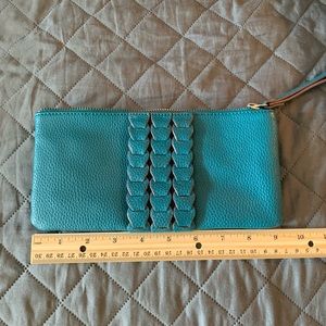 Teal clutch